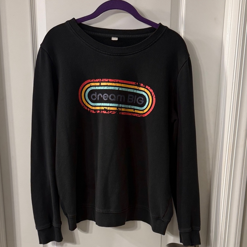 Zyia Black Dream Big Sweatshirt